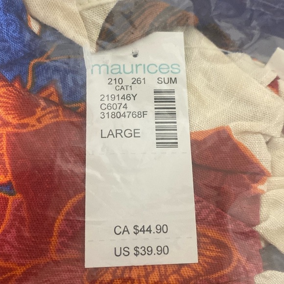 Floral NEW Sweetheart Neck Blouson Sleeves Cottagecore Boho Babydoll Dress Sz. L - Picture 5 of 5